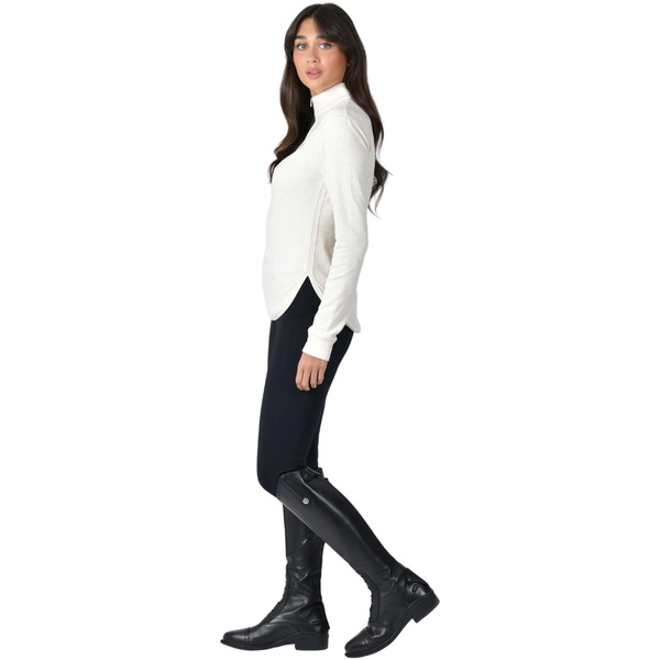 2026 WeatherBeeta Womens London Layer Long Sleeve Top 1023217052 - Light Cream Marle